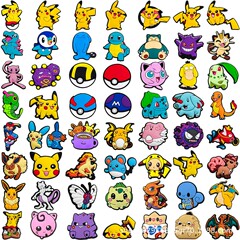 ポケモン 60 ホールシューズ靴バックル靴花 DIY ジビックスティングクロコペットポケモン装飾
