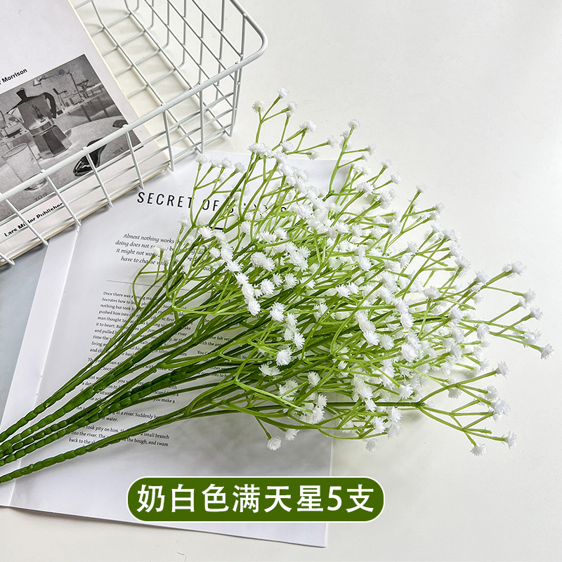 Una sola flor de simulación de flores falsas de decoración de boda mano ramo de flores hechas a mano con sensación de goma suave flores de plástico al por mayor