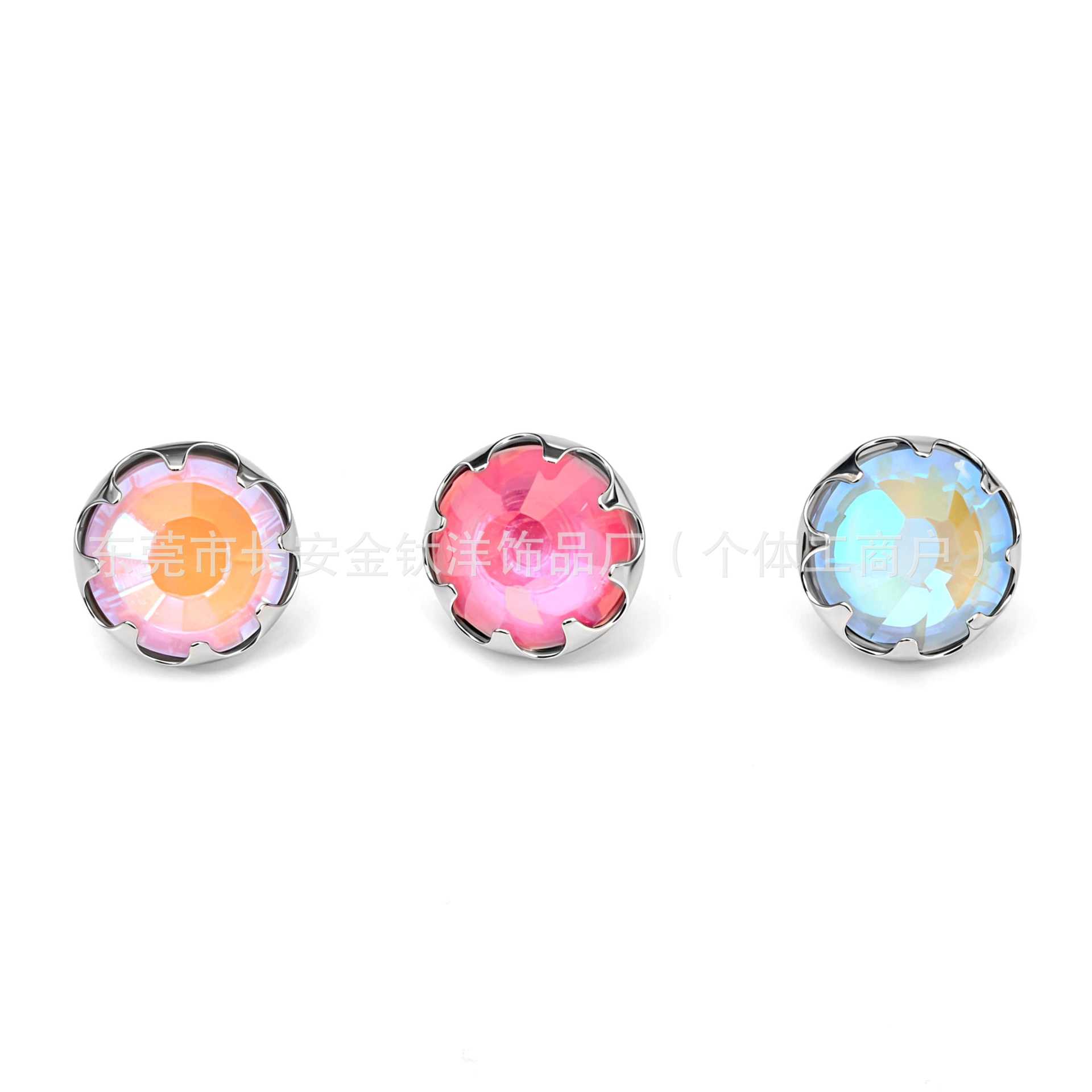 Labret piercing jewelry detail image