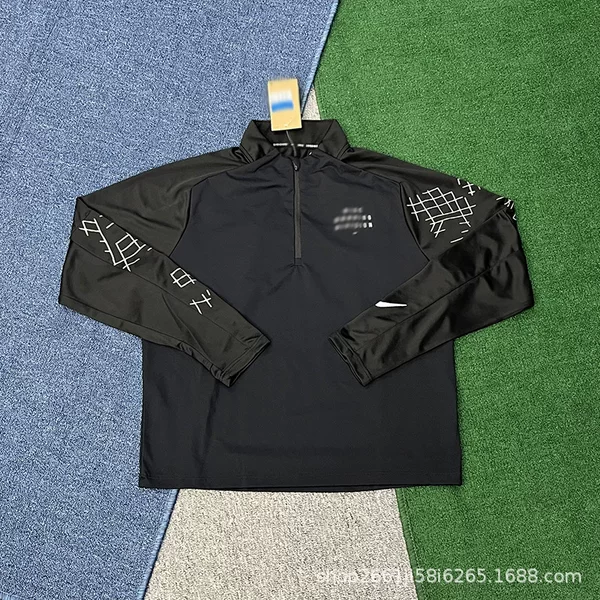 2026 New Long-Sleeved Autumn and Winter Windproof Outdoor Half-Zip Sports Training Tops for Men and Women Running Fitness Competition