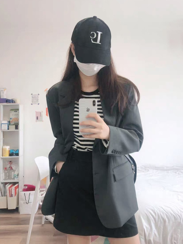 2025秋装新款西装外套女炸街设计感小众休闲咖色显瘦小西服|undefined