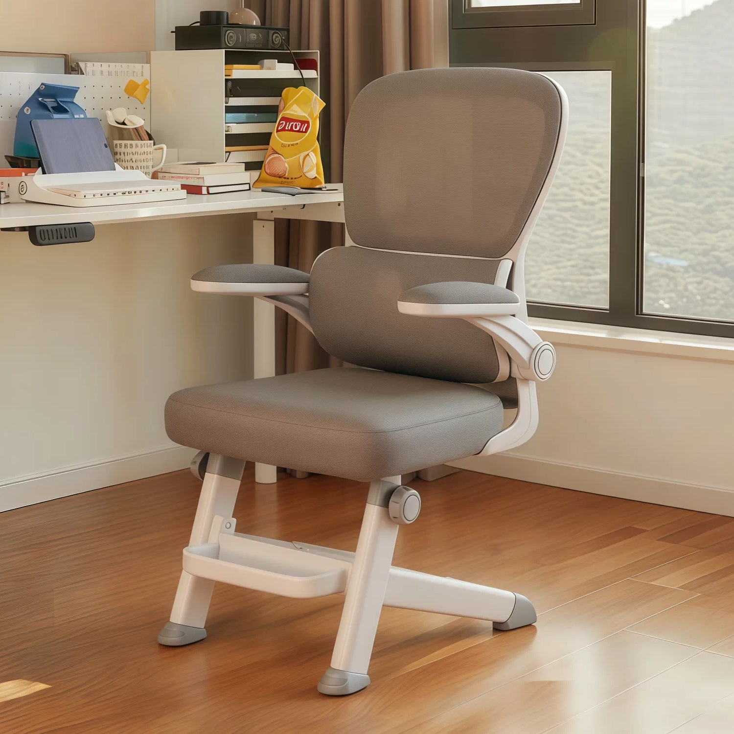 Silla de aprendizaje Silla especial para adolescentes Los estudiantes de secundaria y preparatoria pueden subir y bajar sillas de computadora ajustables, escritorios y sillas