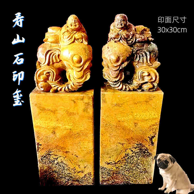 私人别墅庭院客厅酒店玄关寿山石玉玺摆件福建源产地工厂个性定制