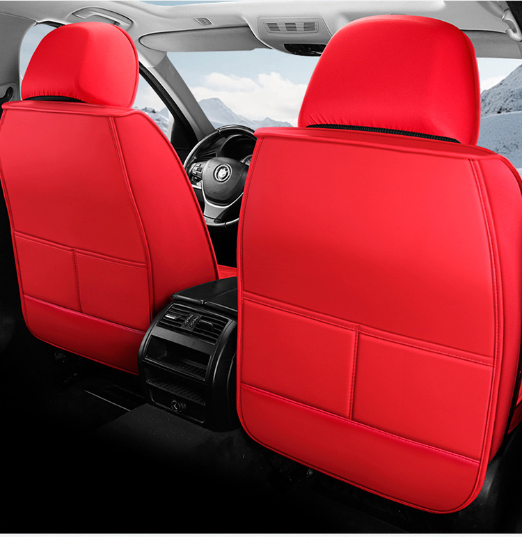 Car Seat Cushion, Waist Support, Wing Protection, Five-Seater Four-Season Cushion, All-Inclusive Seat Cover, Seat Cushion, Nappa Leather, Amazon Europe and America Cross-Border