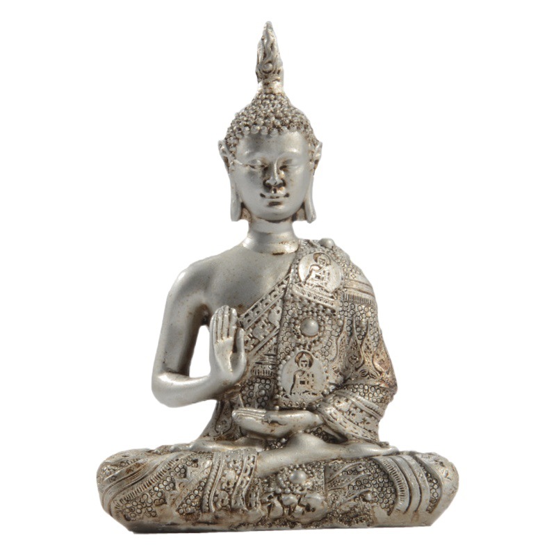 Z Sudeste asiático rojo antiguo estatua de Buda al por mayor resina artesanía Amazon regalos creativos decoración del hogar adornos