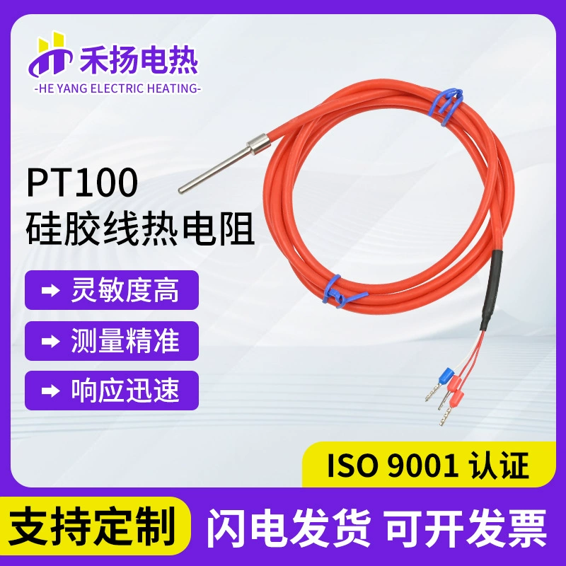 PT100 силиконовый провод тепловое сопротивление водонепроницаемый маслостойкий датчик температуры Pt100 платина термопара датчик температуры