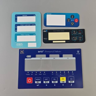 Membrane Switch Touch Button Waterproof Vector Frequency Converter Panel Small Control Panel Sticker Ultra-Thin