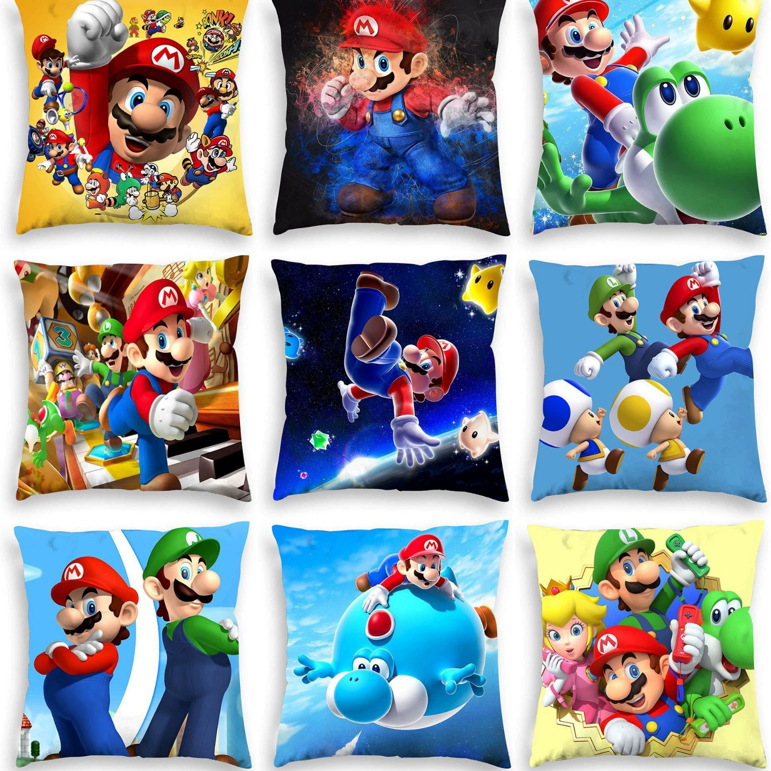 Подушка кожи персика плюша подушки живущей комнаты автомобиля наволочки софы Супер Мэри Марио короткая для внешней торговли
