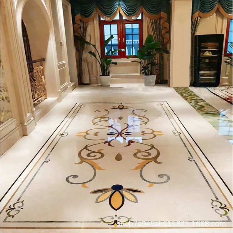 Floor Mosaic Tiles, Villa Wall Tiles, Flat Floor Tiles for Corridors, Rock Slabs, Ceramic Non-Slip Terrazzo, Marble