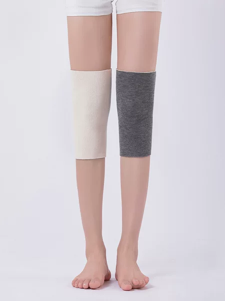 Autumn and Winter Wool All-in-one Velvet Knee Pads to Heattech and Sweat-absorbent and Cold-proof for Men and Women Thickeneded Fully Velvet Knee Joint Sheaths