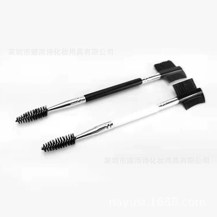 Инструмент для макияжа двойного назначения стальная щетка для бровей щетка для ресниц