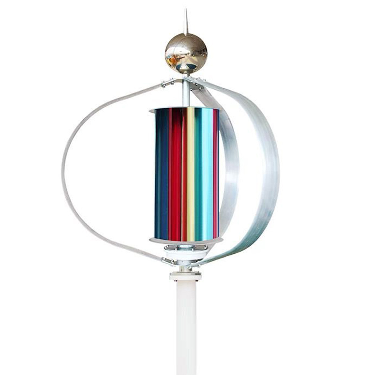 户外风力发电机灯笼垂直轴微风启动12v24v互补路灯多功率选择