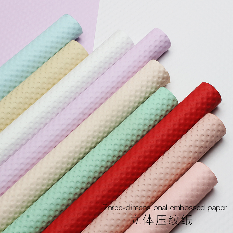 Huaxi sensación avanzada estereoscópica papel artístico embalaje de papel floral material de ramo DIY hecho a mano