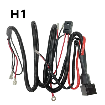 Led Light Halogen Lamp H1H79006H11 Line Set Relay Relay-D Double Negative Terminal Power Line High Power (Vehicle HID Xenon Lamp) - h1-h3-reinforced-line-double-negative-pole