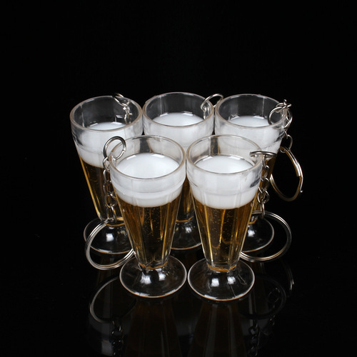 Mini Transparent Simulation Food Toy Cup Model Keychain Cake DIY Slime Foaming Glue Crystal Mud Cup