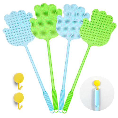 Plastic fly swatters wholesale, street stalls, household use, Amazon cross-border special supply, new materials that can’t be broken, fly killing and mosquito swatting