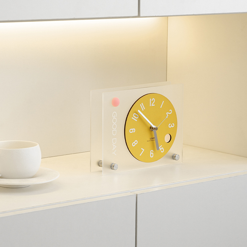 WOZOOM casa casi creativa simple decoración de escritorio dormitorio reloj de escritorio puerta de entrada gabinete de televisión decoración de reloj