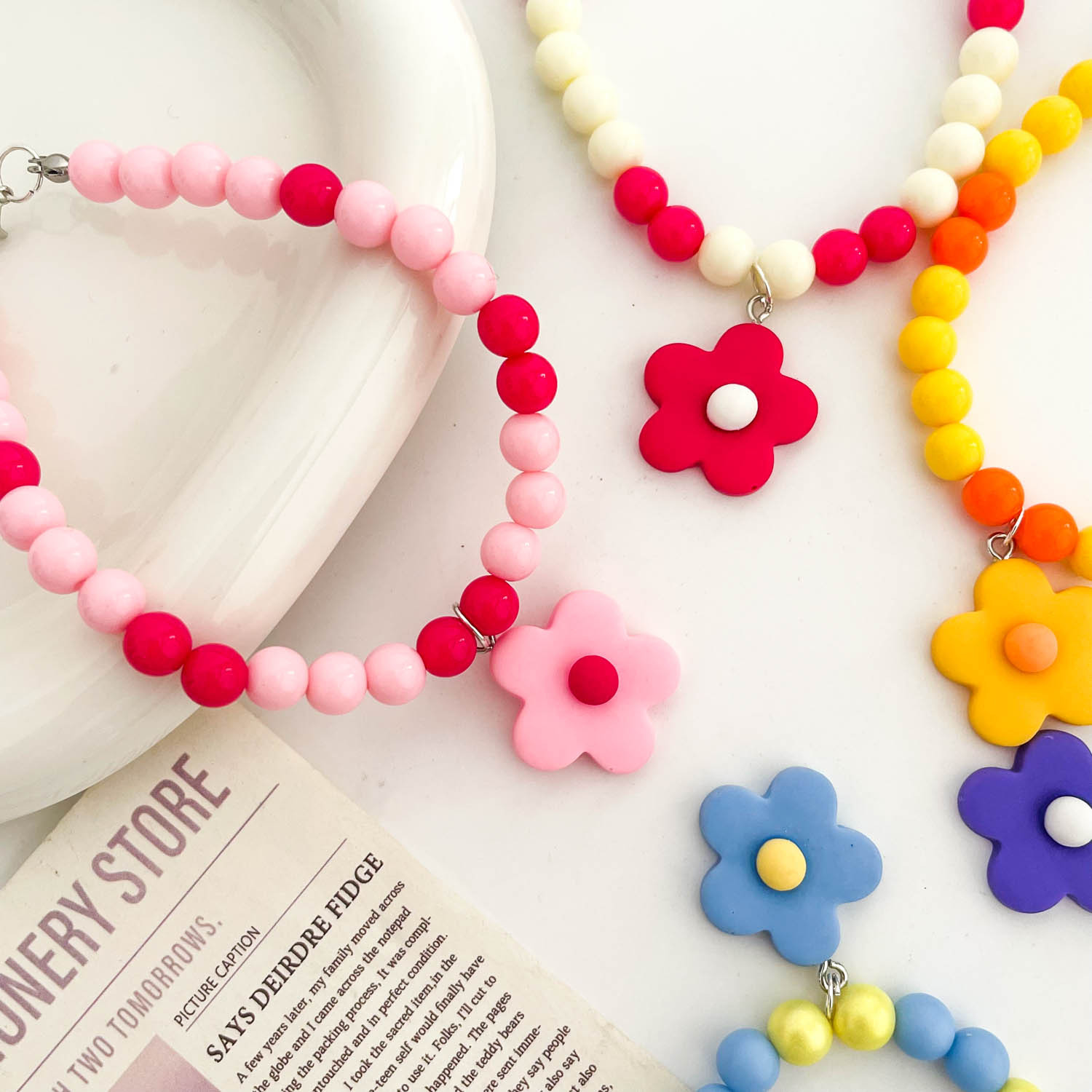 Accesorios para mascotas, fábrica de origen, collar personalizado de dopamina para perros y gatos, collar básico colorido, banda para el cuello con perlas