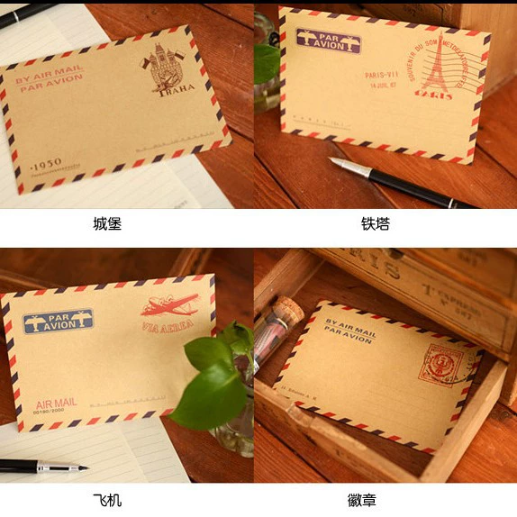 Creative stationery ретро мини кожаная бумага маленькое конверт 10 в маленькие входы маленькие входы