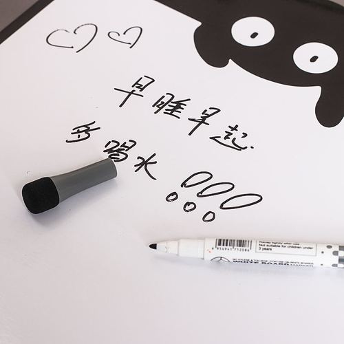 Erasable Writing Refrigerator Magnet Message Board Blackboard Sticker Magnetic Writing Board Refrigerator Stickers Decorative Personalized Creative Memo Stickers