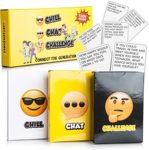 英文热卖表情包三合一chill chat challenge亲子互动家庭桌游戏