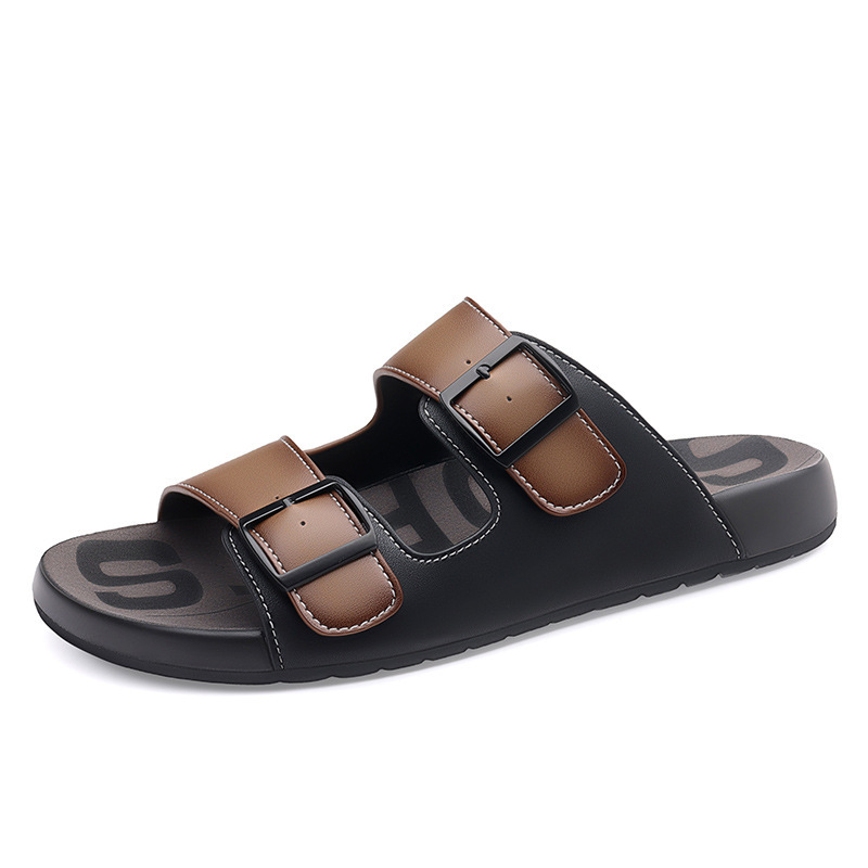 Nuevas sandalias de moda boutique transfronterizas para hombres, sandalias de calidad para interiores y exteriores, zapatos de playa transpirables casuales británicos