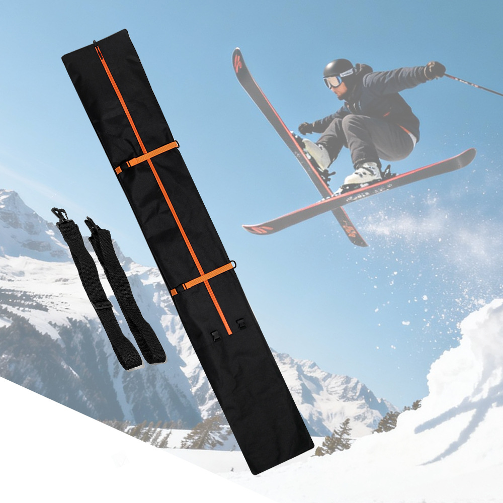 New Ski Bag, Double Board Bag, Ski Equipment Bag, Can Be Carried on the Back or by Hand, Simple Version, Snowboard Storage Bag, Anti-Scratch