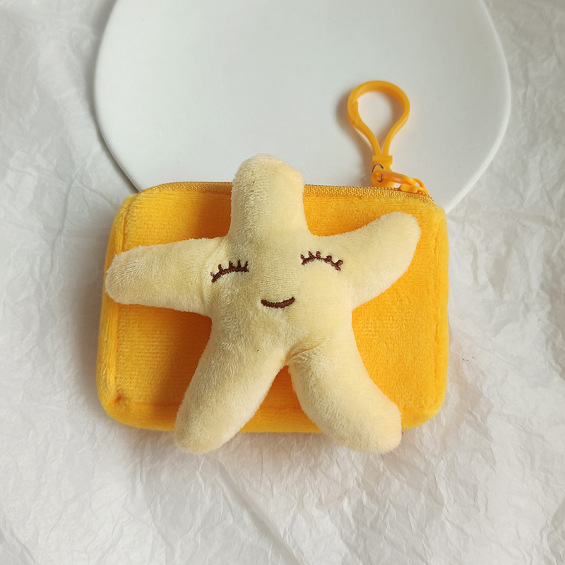 Xiaohongshu 面白いクッキーイヤホン小銭入れかわいい漫画ぬいぐるみコイン小銭入れ女性収納キーバッグ|undefined