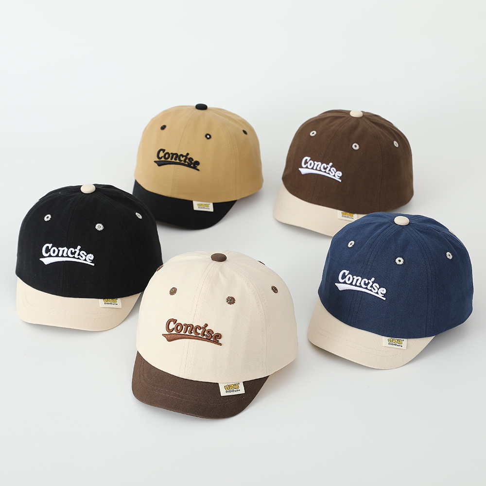 Sombreros para bebés primavera y otoño letras sombreros de lengua de pato coreanos sombreros de béisbol para niños y niñas sombreros solares