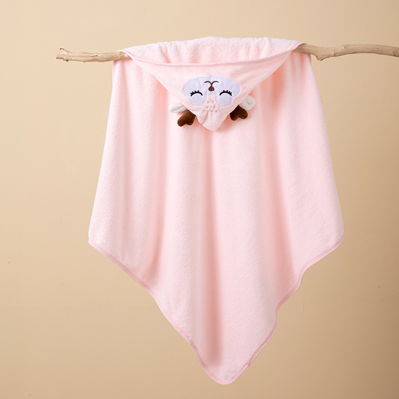 Toalla de baño para niños de lana de coral toalla de baño para recién nacidos toalla de baño linda capa de dibujos animados albornoz