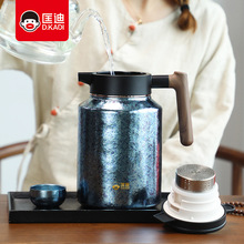 内外纯钛保鲜抗菌匡迪9918号礼盒套装智能温显纯钛保温壶激光刻字