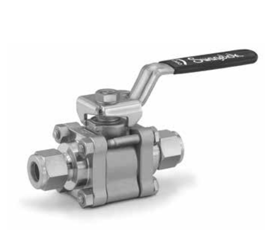 卡套管接头 不锈钢 3 件式 60 系列球阀 世伟洛克swagelokSS-63TS