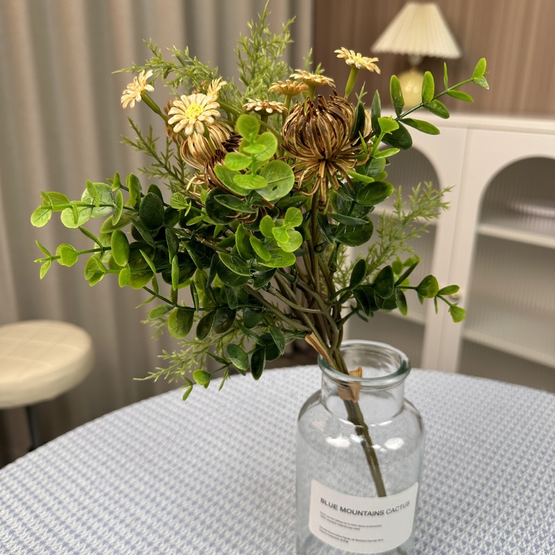 シミュレーション緑植単枝束ブラジル木楡樹葉室内装飾造景竹葵客間装飾シミュレーション植物|undefined