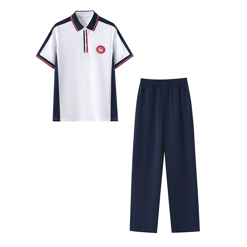 江西省萍乡市校服儿童中小学生运动套装班服园服夏季短袖两件套|undefined