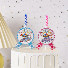 真人发声唱歌音乐发光生日蜡烛儿童创意蛋糕装饰插件烘焙派对布置