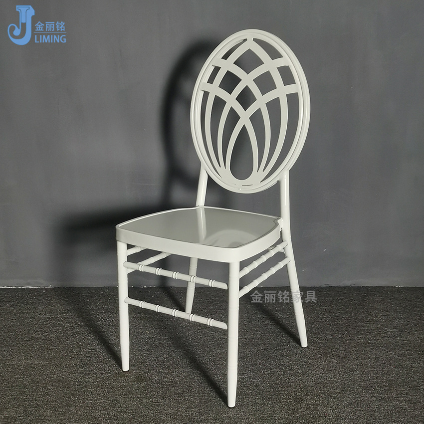 Silla de comedor de hierro al por mayor Metal Hotel banquete silla Boda boda Phoenix silla respaldo Silla de bambú transfronteriza exclusiva