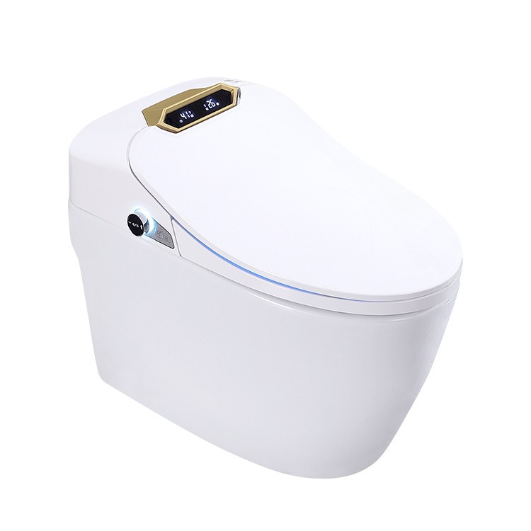 Inodoro inteligente para el hogar inodoro integrado con tanque de agua volteado automático eléctrico ahorro de agua instantáneo inodoro caliente versión de alta gama