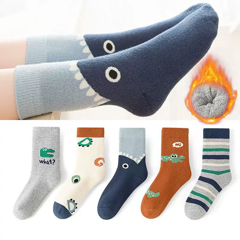 Крысиные детские носки с шестью пальцами зимой утолщенные теплые шерстяные носки