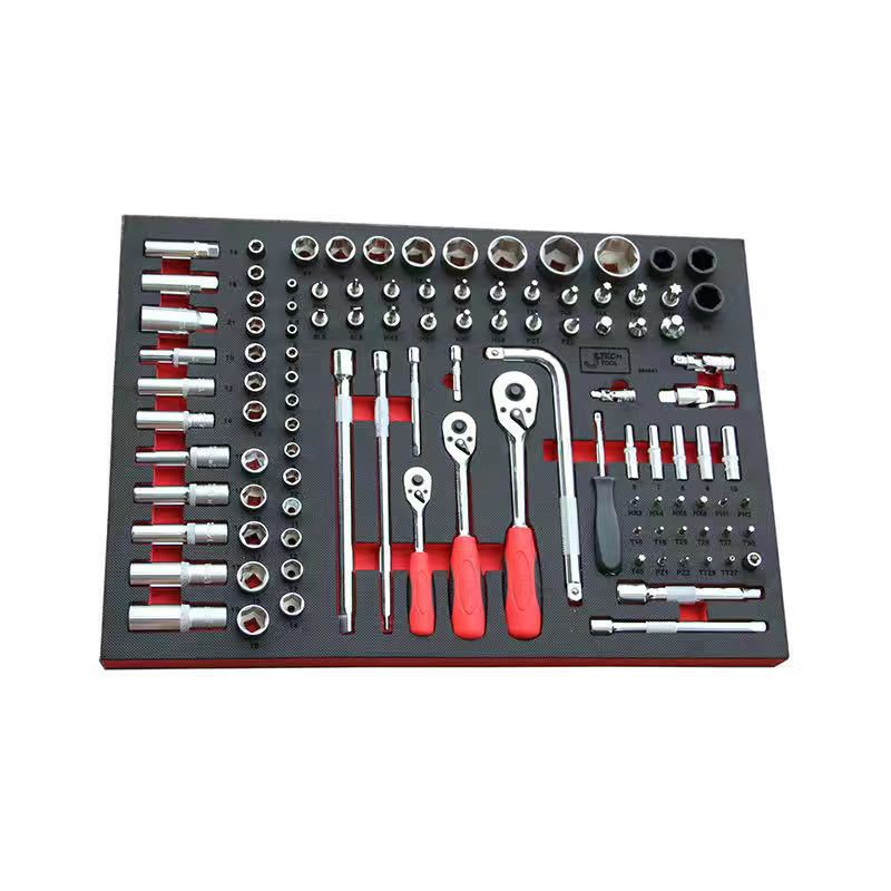 JIEKE 자동 수리 공장 도구 트롤리 팔레트 세트 RC-76S 200개 121+37개 167개 단일 레이어 판매 가능