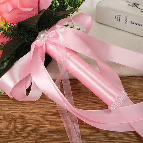 Western wedding bouquet silk flower artificial rose hand bouquet small size new style forest bride hand bouquet 