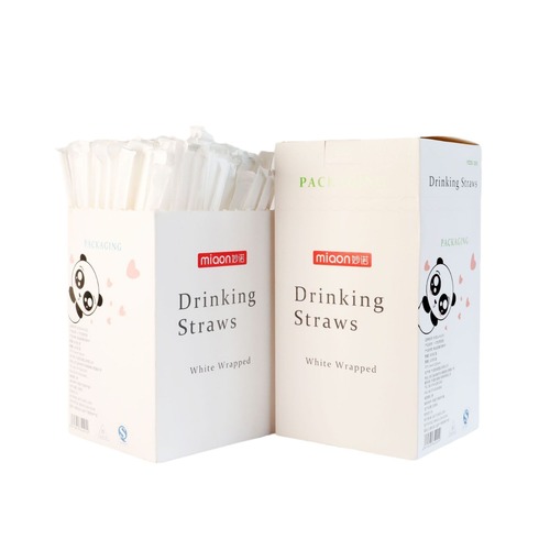 Disposable transparent straws, individually wrapped plastic straws, soy milk beverage straws, manufacturer direct supply
