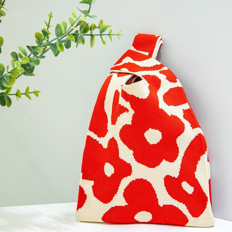 新款户外百搭针织托特包网红手办包包手机收纳包包ins女士手提包