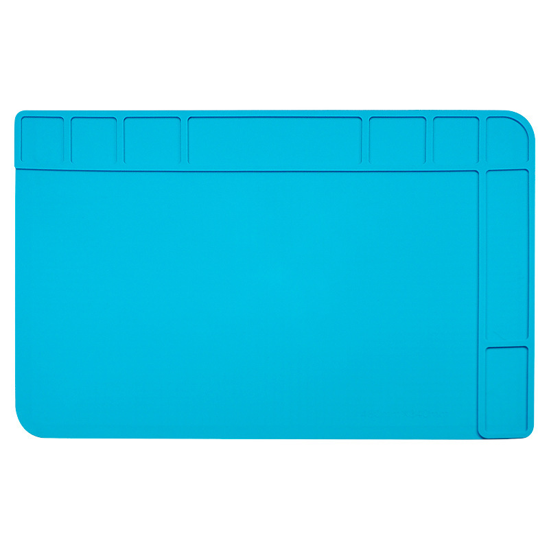 TE-508 硅胶垫手机电脑维修台磁性隔热垫 多格收纳硅胶垫无异味