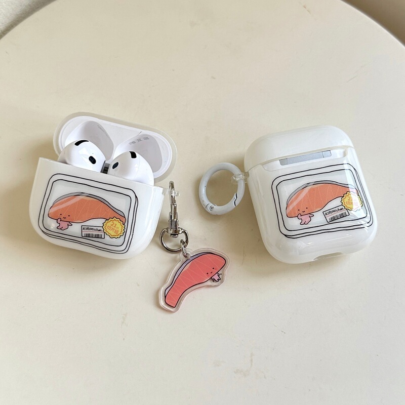 Special Offer Salmon-Themed Protective Case for AirPods 4, Cute Earphone Case for Apple AirPods Pro 3, 2Nd/3Rd Generation Special Offer Salmon-Themed Protective Case for AirPods 4, Cute Earphone Case for Apple AirPods Pro 3, 2Nd/3Rd Generation