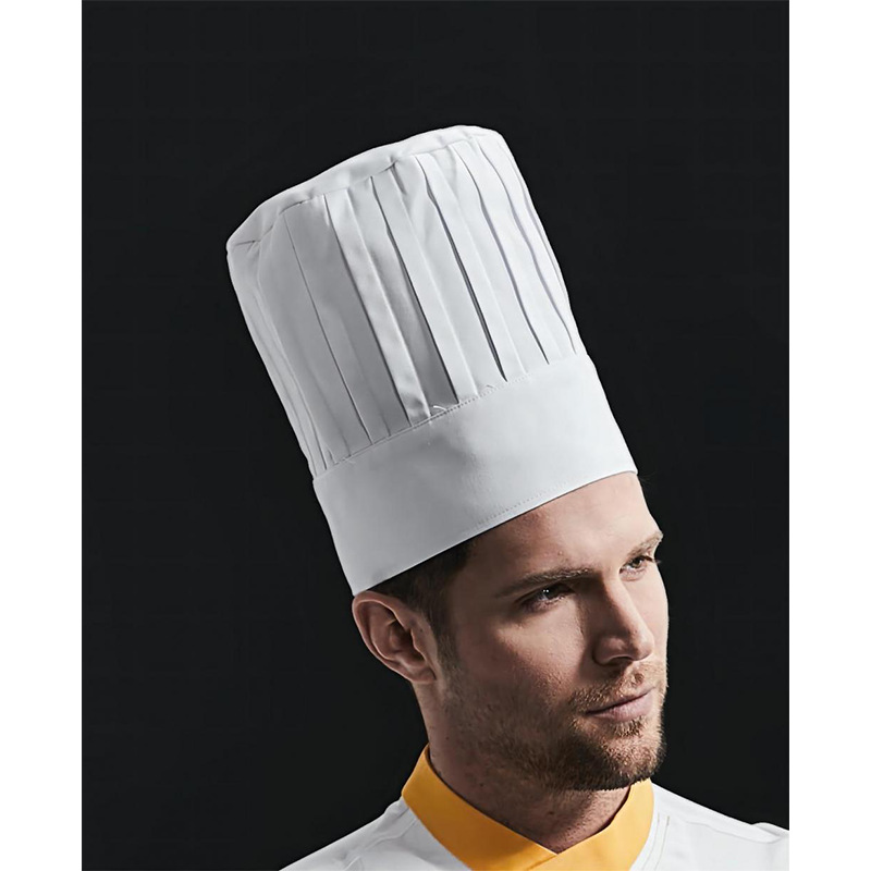 高厨师帽厨师帽子男厨师工作帽透气餐厅餐饮厨房女厨师布帽定制防