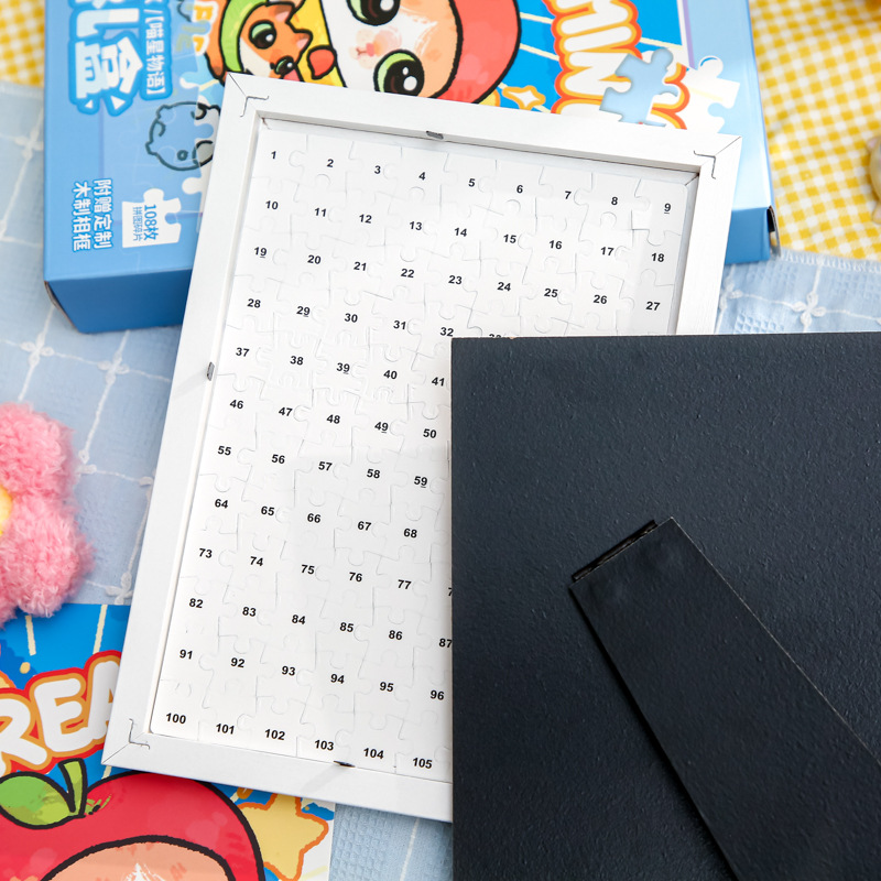 Youyou Brin Puzzle Caja de regalo Miau Miau Tea Party Departamento de estudiantes románticos de alto valor Diy Puzzles de escritorio Adornos