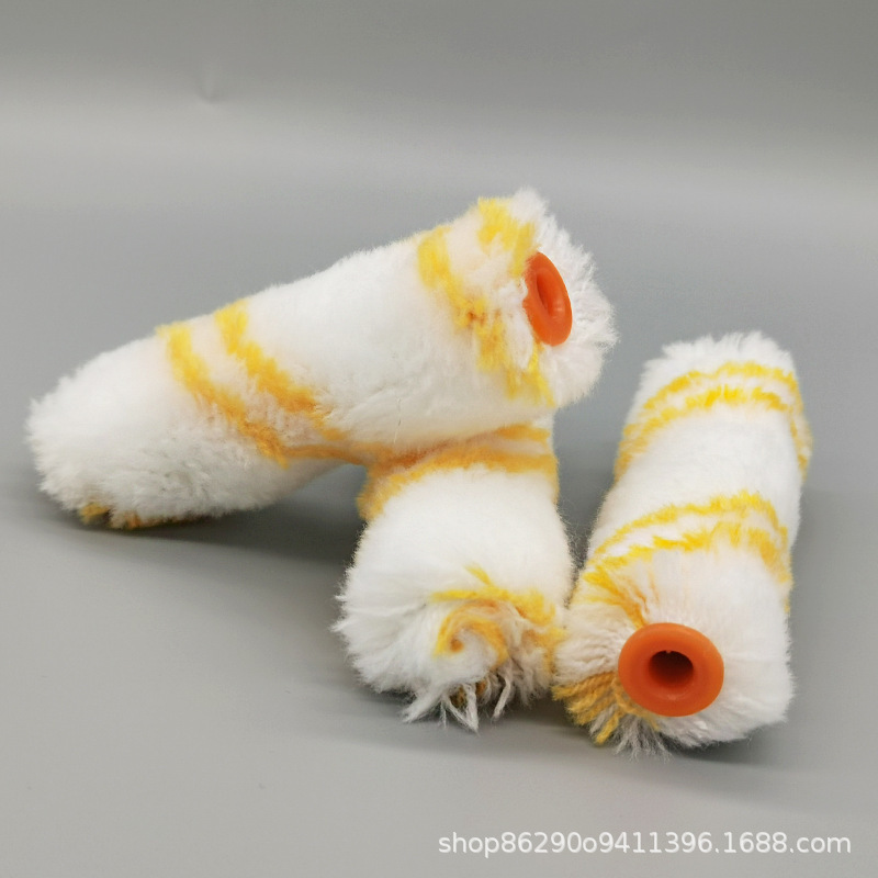 Cepillo de rodillo de 4 pulgadas Cepillo de rodillo de alambre de algodón con ángulo de recorte del dedo meñique Un cepillo de rodillo sin ángulo muerto tipo bombeo Ventas directas de fábrica