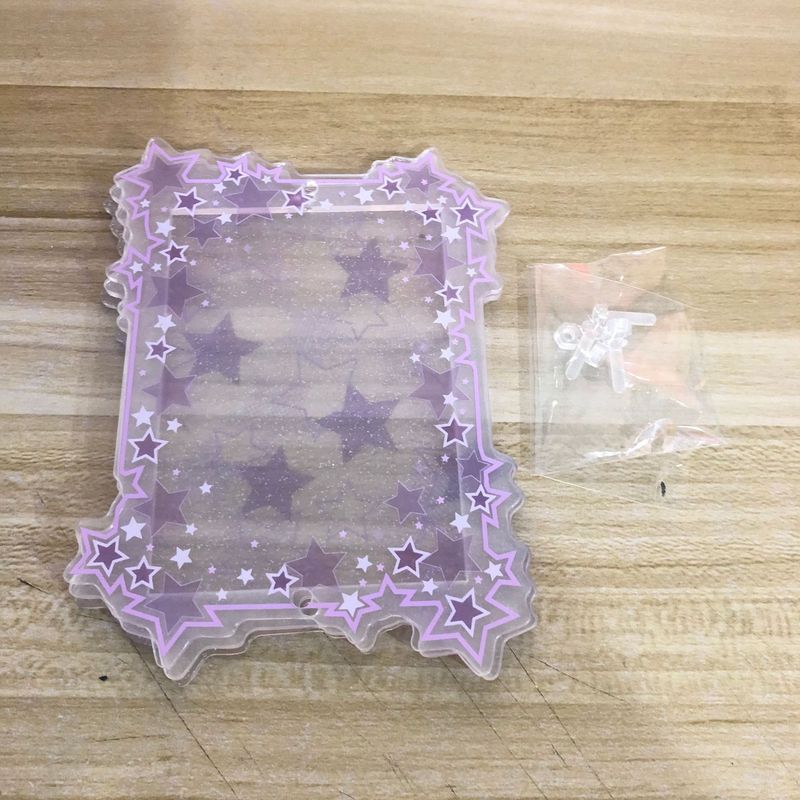 スターファインフラッシュカードホルダーアクリル 3inch 小さなカード谷美スターチェイスポラロイド写真収納ディスプレイカードフレーム装飾品|undefined