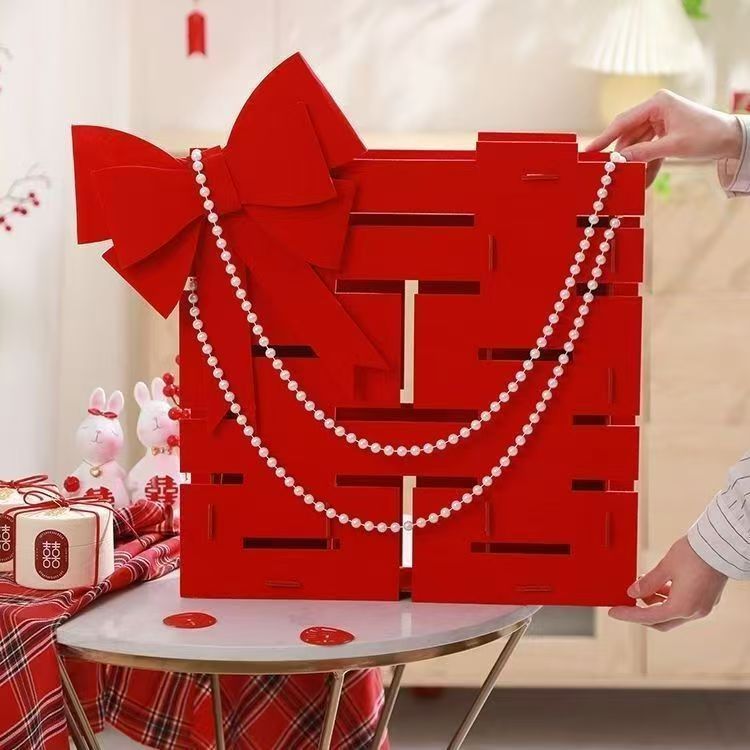 結婚式特大ハッピーフロア立体装飾品結婚式ルーム囍字垂直婚約結婚式レイアウト装飾セット kt ボード|undefined
