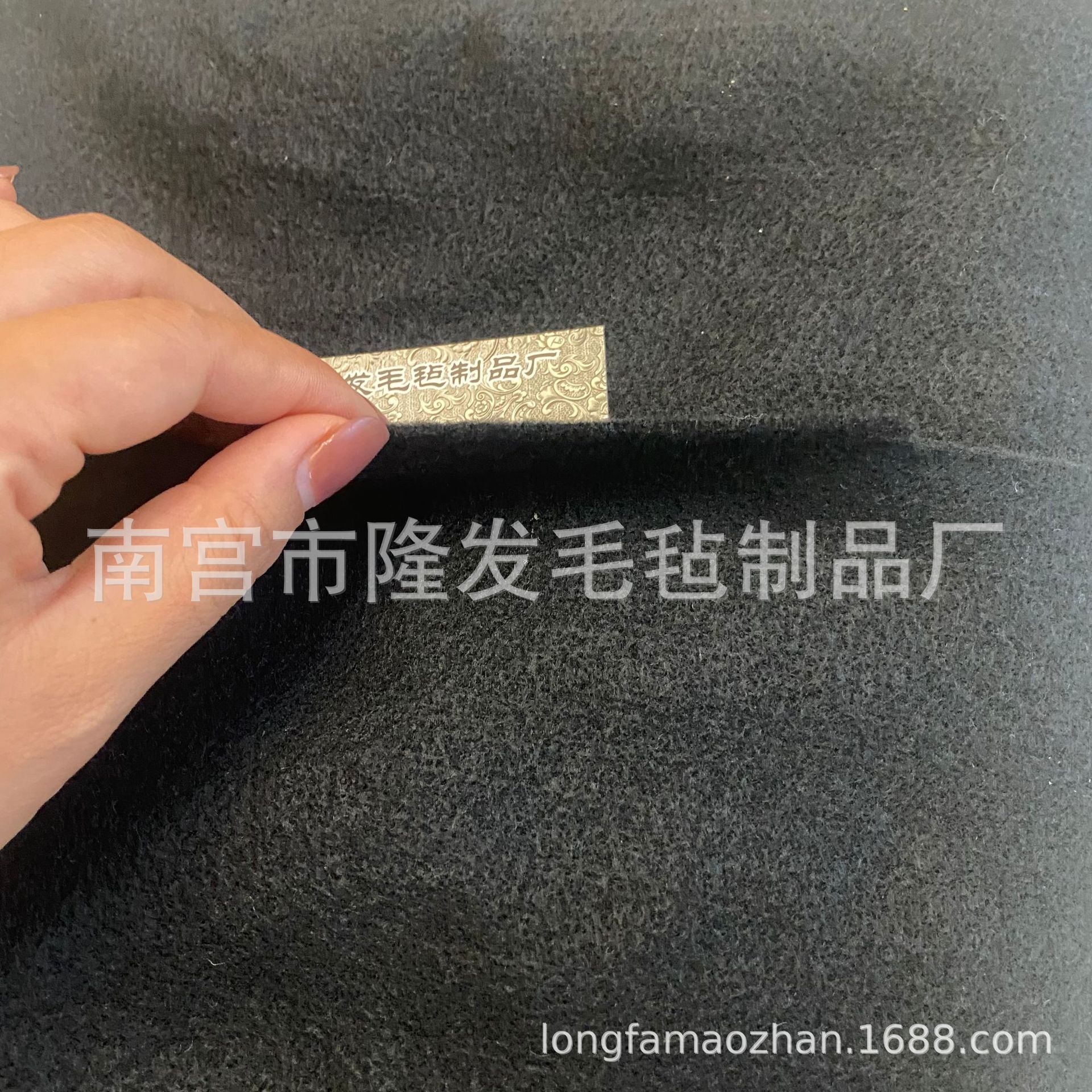 阻燃黑色毛毡布 座椅内衬用隔热防火布 预氧丝毛毡无纺布